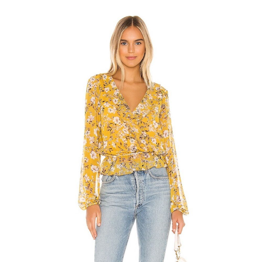 Show me your mumu yellow blouse